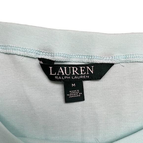 NWOT Ralph Lauren Stretch Basic Cuffed Short Sleeve Blouse (size M) - Picture 4 of 8